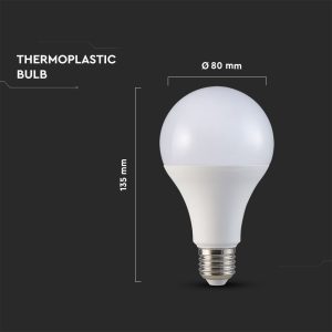 LED крушка 18W E27 3000K Samsung чип VT-298 V-TAC | AVStore
