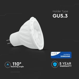 LED луничка 6W GU5.3 3000K Samsung чип VT-257 V-TAC | AVStore