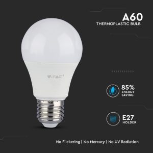 LED крушка 8.5W E27 6400K Samsung чип VT-285 V-TAC | AVStore
