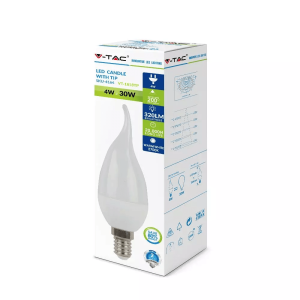 LED крушка 4W E14 6400K VT-1818TP V-TAC | AVStore