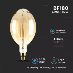 LED крушка 8W E27 прав филамент VT-2178D V-TAC | AVStore