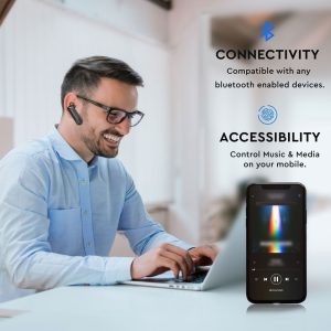 Bluetooth слушалка с микро USB зареждане Wireless Headset VT-6800 V-TAC черна | Rotozoom