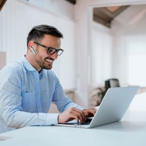 Bluetooth слушалка с микро USB зареждане Wireless Headset VT-6800 V-TAC бяла | Rotozoom