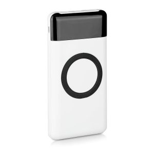 Външна батерия с безжично зареждане Power Bank USB C, microUSB 10000 mAh черна | AVStore