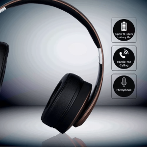 Bluetooth безжични регулируеми слушалки VT-6322 V-TAC кафяви | AVStore