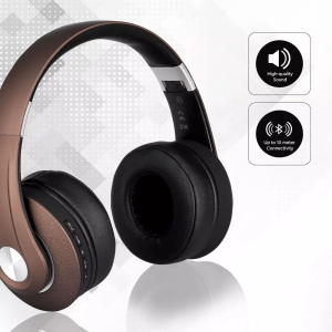 Bluetooth безжични регулируеми слушалки VT-6322 V-TAC кафяви | AVStore