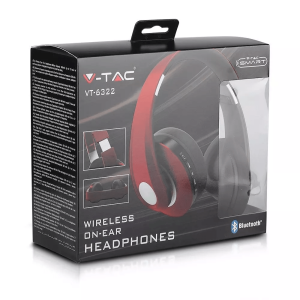Bluetooth безжични регулируеми слушалки VT-6322 V-TAC кафяви | AVStore