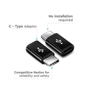 Адаптер MICRO USB към TYPE-C VT-5149 V-TAC черен | AVStore