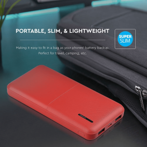 Външна батерия Power Bank, Micro USB 10000 mAh VT-3518 V-TAC червена | AVStore