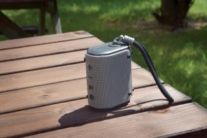 Водоустойчива Bluetooth преносима тонколонка AV:LINK Wave с вградена батерия, сива | Rotozoom