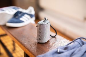 Водоустойчива Bluetooth преносима тонколонка AV:LINK Wave с вградена батерия, сива | Rotozoom