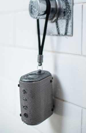 Водоустойчива Bluetooth преносима тонколонка AV:LINK Wave с вградена батерия, сива | Rotozoom
