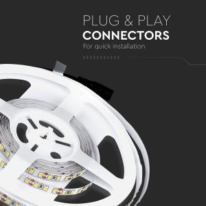 LED лента 7.2W/M 6000K IP20 12V VT-3528-120 V-TAC ролка 5 метра | Rotozoom