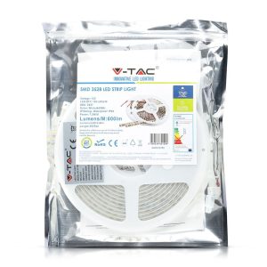 LED лента 7.2W/M 4500K IP65 12V VT-3528-120 V-TAC ролка 5 метра | AVStore
