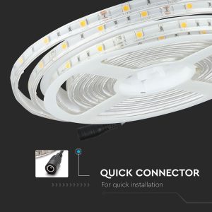 LED лента 4.8W/M RGB IP65 12V VT-5050-30 V-TAC ролка 5 метра | Rotozoom