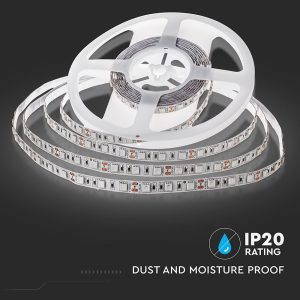 LED лента червена 10.8W/M IP20 12V VT-5050-60 V-TAC ролка 5 метра | AVStore