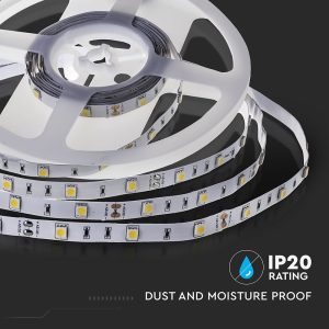 LED лента 4.8W/M 6000K IP20 12V VT-5050-30 V-TAC ролка 5 метра | AVStore