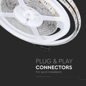 LED лента 10.8W/M RGB IP65 12V VT-5050-60 V-TAC ролка 5 метра | AVStore