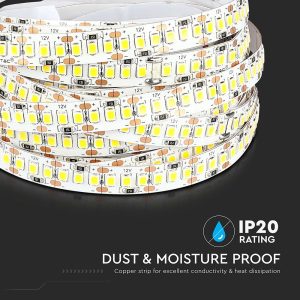LED лента 18W/M 6000K IP20 VT-2835-204 V-TAC ролка 5 метра | AVStore
