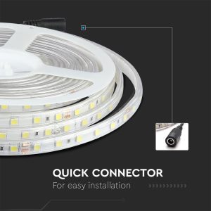 LED лента 9W/M 6400K IP65 24V VT-5050-60 V-TAC ролка 5 метра | AVStore