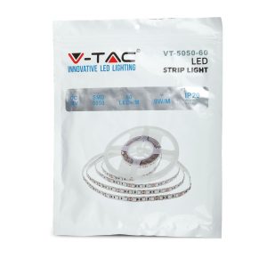 LED лента 9W/M RGB IP20 24V VT-5050-60 V-TAC ролка 10 метра | AVStore