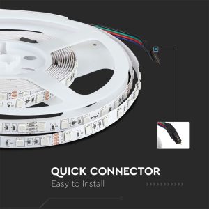 LED лента 9W/M RGB IP20 24V VT-5050-60 V-TAC ролка 10 метра | AVStore