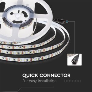 LED лента 7.2W/M 6000K IP20 24V двойно PCB VT-2835-120 ролка 10 метра | AVStore