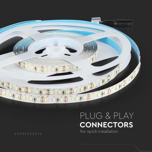 LED лента 12W/M 6500K IP20 12V Samsung чип VT-5-120 V-TAC ролка 5 метра | AVStore