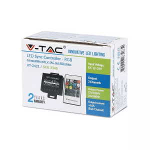 Контролер RF за RGB LED лента V-TAC 12V/24V 240/480W VT-2421 | AVStore