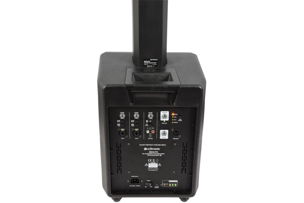 171.232UK Neolith Portable Column Array – 6 Професионална активна аудио система Line-Array Citronic Neolith с вградена батерия | Rotozoom