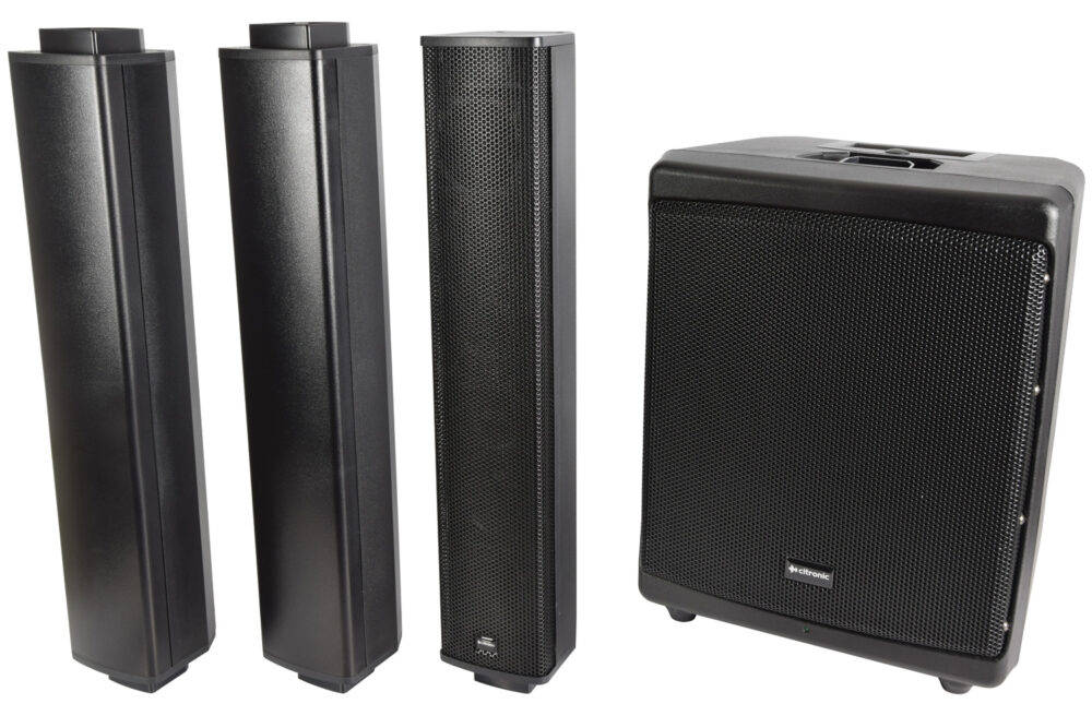 171.232UK Neolith Portable Column Array – 7 Професионална активна аудио система Line-Array Citronic Neolith с вградена батерия | Rotozoom