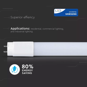 LED пура 60см. 10W 6400K T8 G13 Samsung VT-062 V-TAC | AVStore