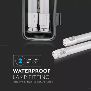 Тяло с LED пури 2X120см. 2x18W 4000K водоустойчиво VT-12023 V-TAC | AVStore