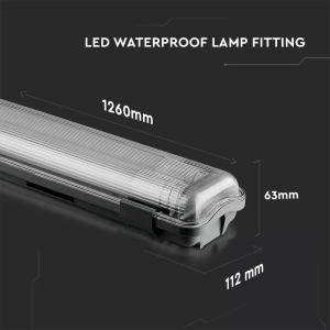 Тяло с LED пури 2X120см. 2x18W 4000K водоустойчиво VT-12023 V-TAC | AVStore