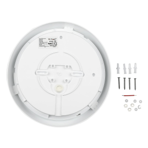 LED плафон със сензор и аварийно захранване 17W 4000K Ф320 Samsung кръгъл VT-19 V-TAC | AVStore