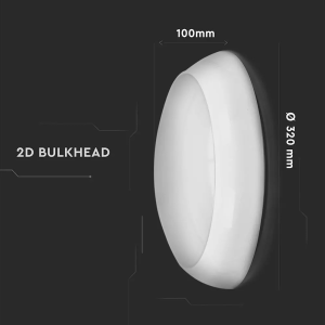 LED плафон със сензор и аварийно захранване 17W 4000K Ф320 Samsung кръгъл VT-19 V-TAC | AVStore