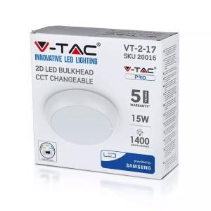 LED плафон 15W 3в1 Ф320 Samsung кръгъл VT-2-17 V-TAC | AVStore