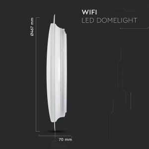 SMART LED плафон 40W Ф467 кръгъл VT-5141 V-TAC | AVStore