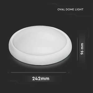 LED плафон бял 12W 3000K овален VT-8010 V-TAC | AVStore