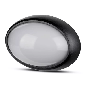 LED плафон черен 8W 3000K овален VT-8014 V-TAC | AVStore