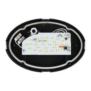 LED плафон черен 8W 3000K овален VT-8014 V-TAC | AVStore