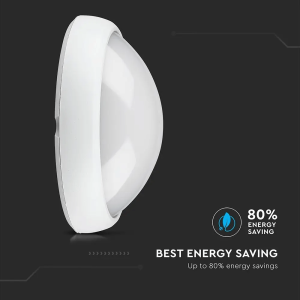 LED плафон бял 8W 3000K овален VT-8014 V-TAC | AVStore