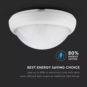 LED плафон бял 12W 3000K Ф220 кръгъл VT-8015 V-TAC | AVStore