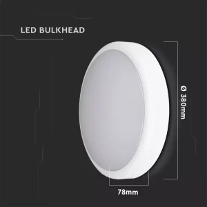 LED плафон 20W 3в1 Ф380 Samsung кръгъл VT-24 V-TAC | AVStore