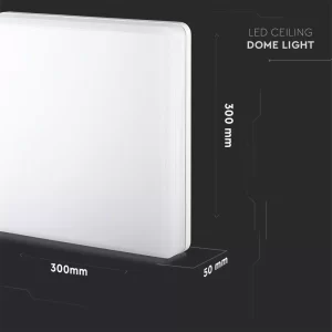 LED плафон 25W 3000K Samsung квадратен VT-8066 V-TAC | AVStore