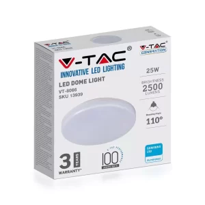 LED плафон 25W 4000K Ф300 Samsung кръгъл VT-8066 V-TAC | AVStore