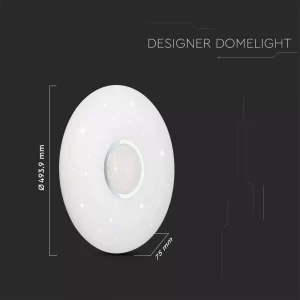 LED плафон 60W 3в1 Ф493.9 с дистанционно управление кръгъл VT-8556 V-TAC | AVStore