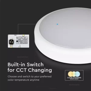 LED плафон 14W 3в1 Ф315 Samsung кръгъл VT-14 V-TAC | AVStore