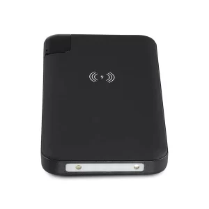 Външна батерия с безжично зареждане Power Bank 8000 mAh + зарядна станция, черна, VT-3509 V-TAC | AVStore