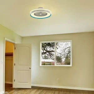 LED плафон с вентилатор 45W 3в1 с дистанционно управление кръгъл син VT-5022 V-TAC | Rotozoom